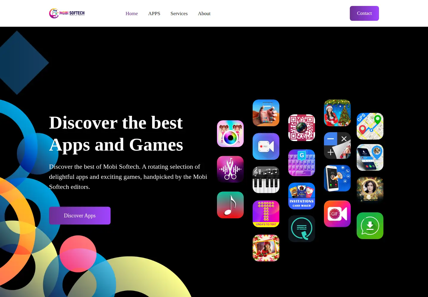 Screenshot of mobisoftech.com