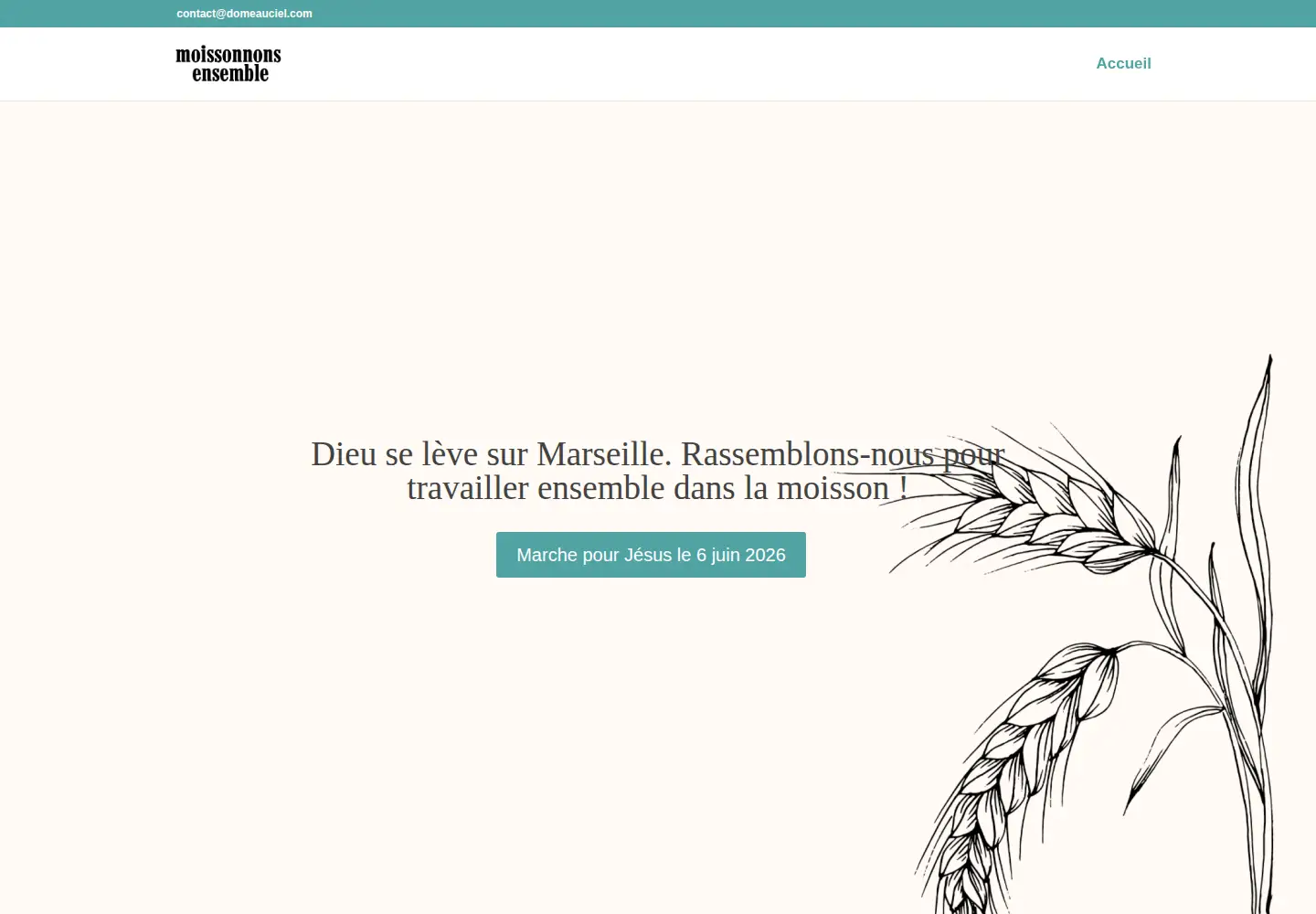 Captured homepage of moissonnonsensemble.com in the current scan