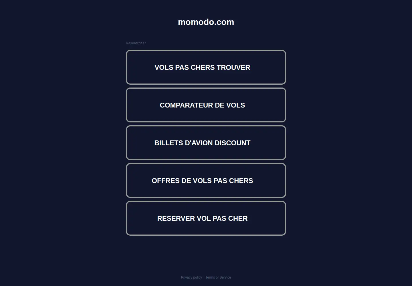 Screenshot of momodo.com