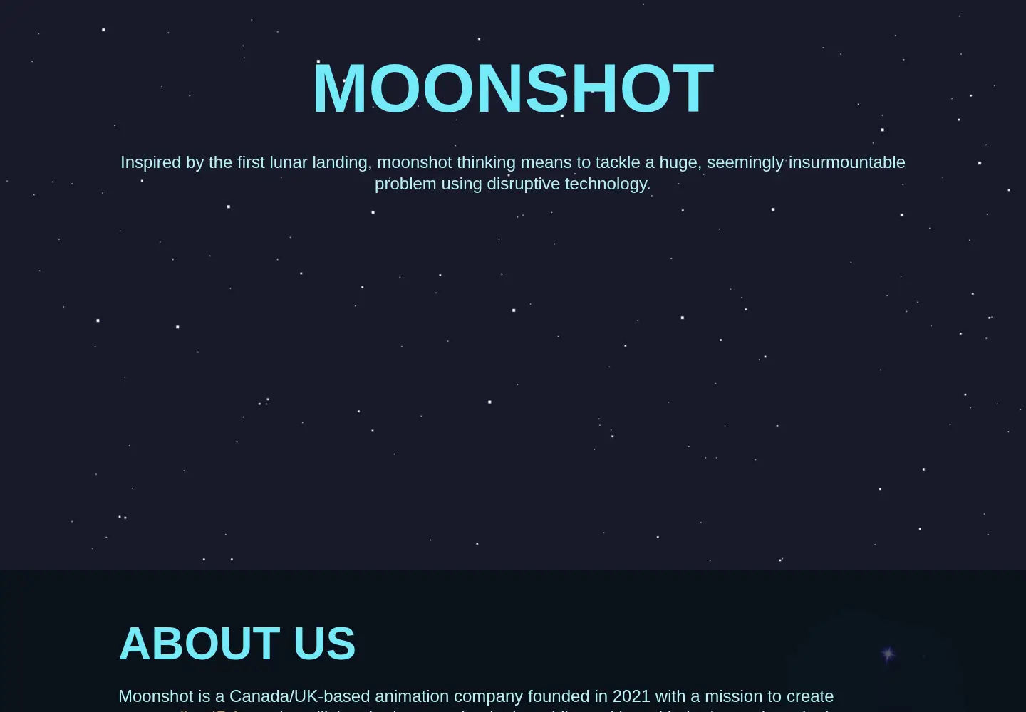 Screenshot of moonshotrights.com