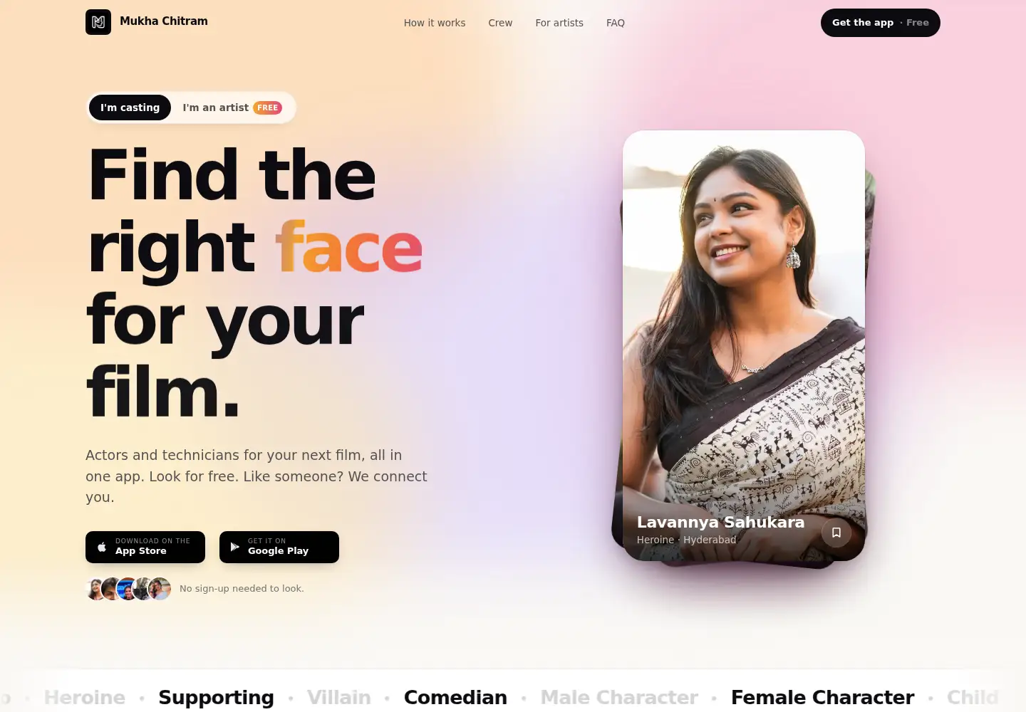 Screenshot of mukhachitram.com