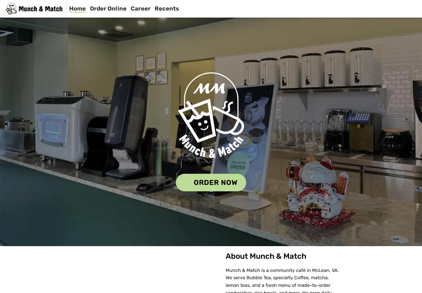 Screenshot of munchandmatch.com