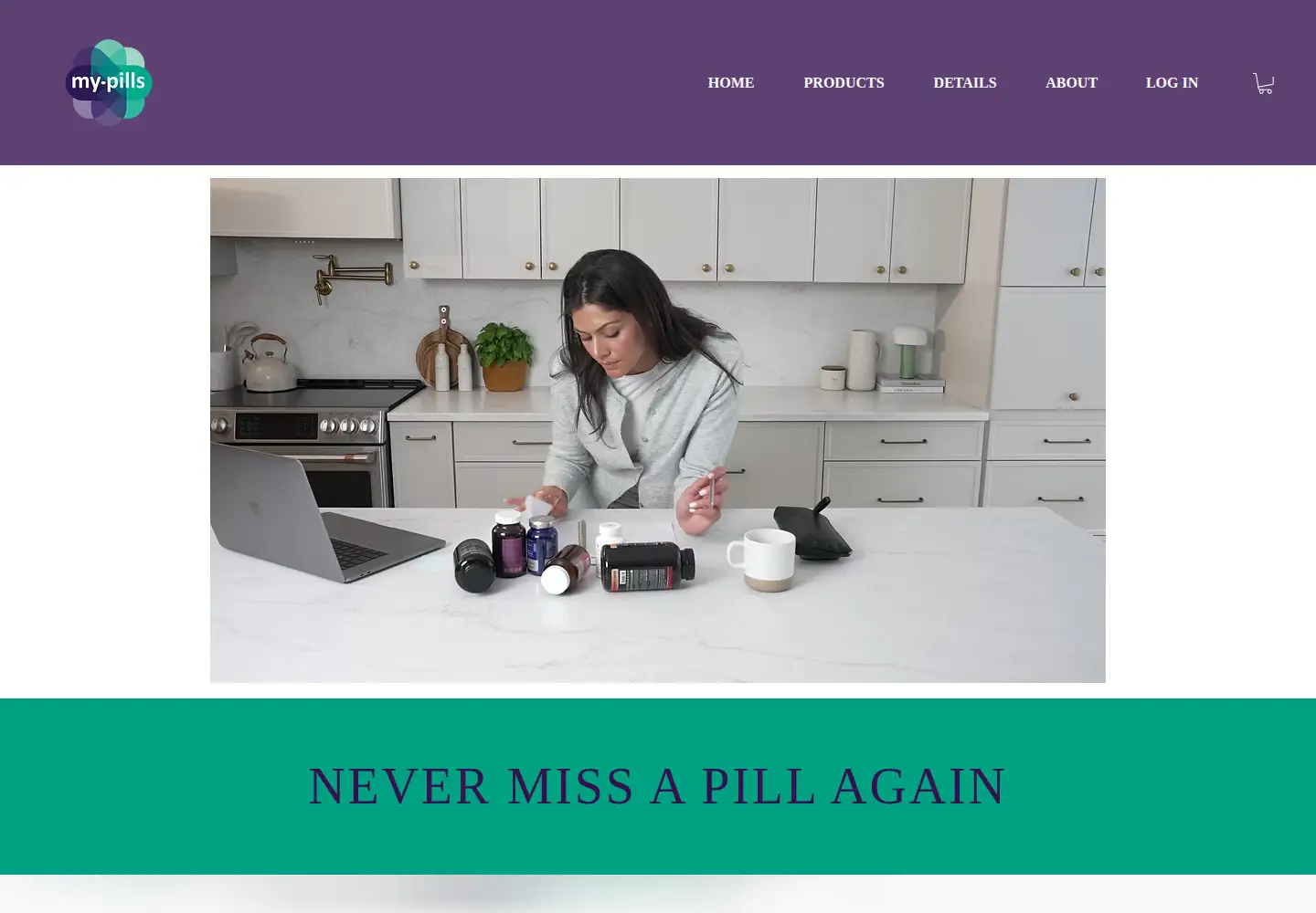 Captured homepage of my-pills.com in the current scan