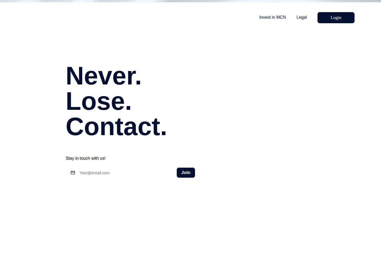 Screenshot of mycontactnetwork.com