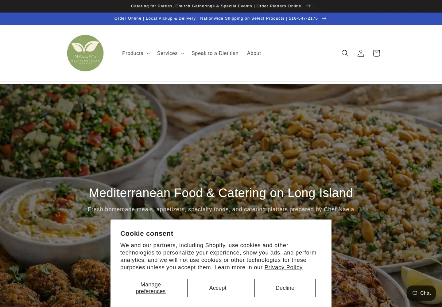 Captured homepage of naelasmarket.com in the current scan
