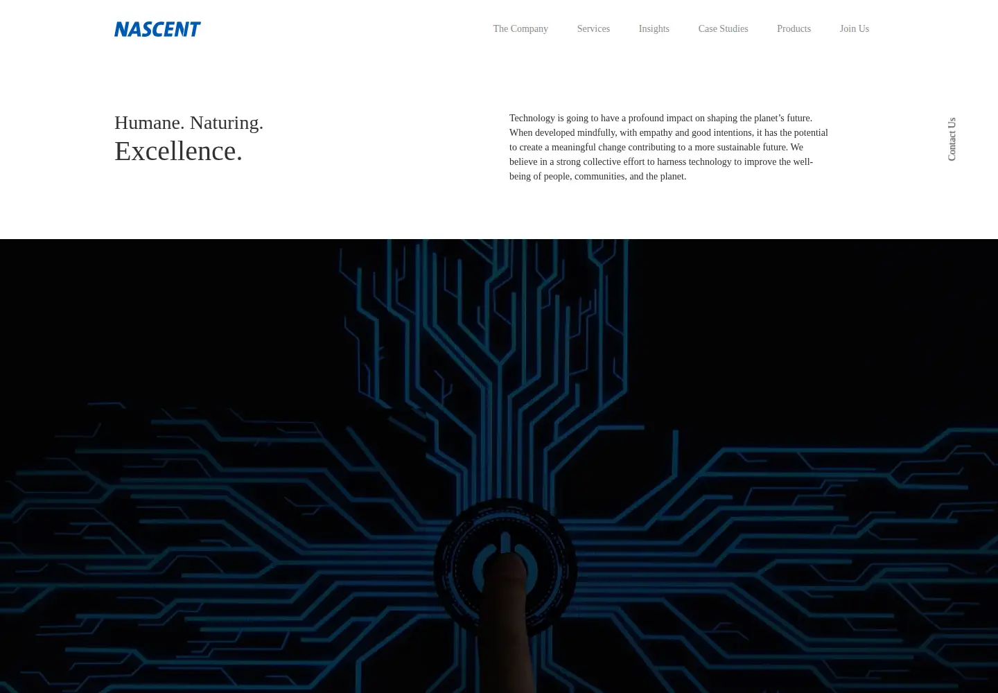 Screenshot of nascentinfo.com