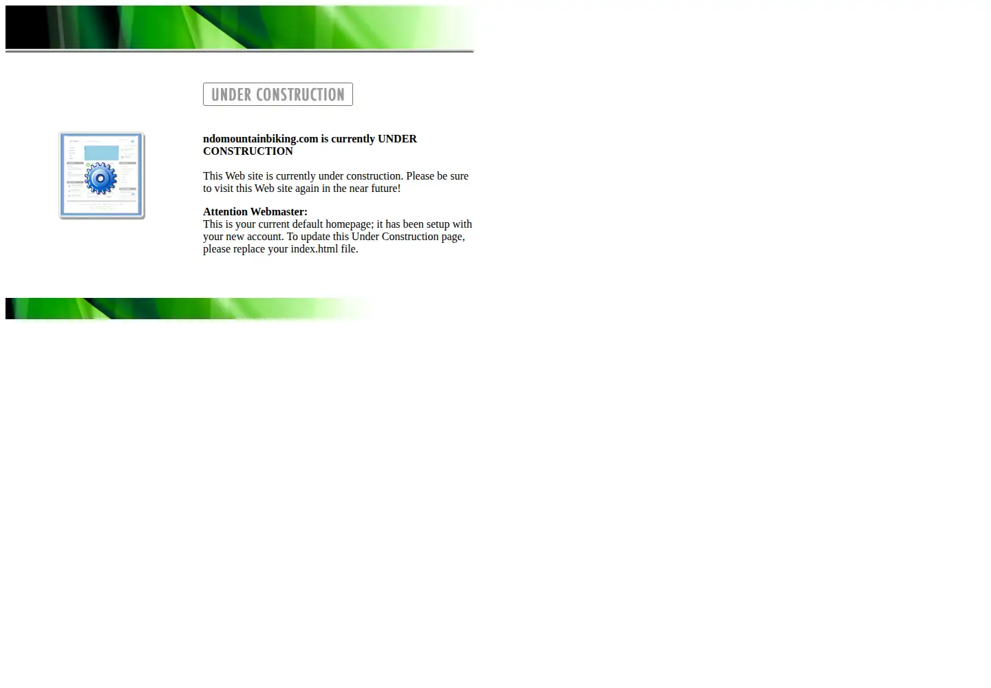 Screenshot of ndomountainbiking.com