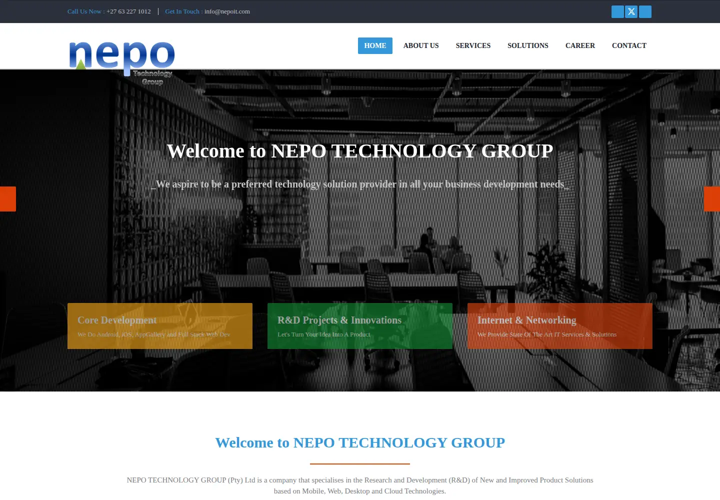 Screenshot of nepoit.com