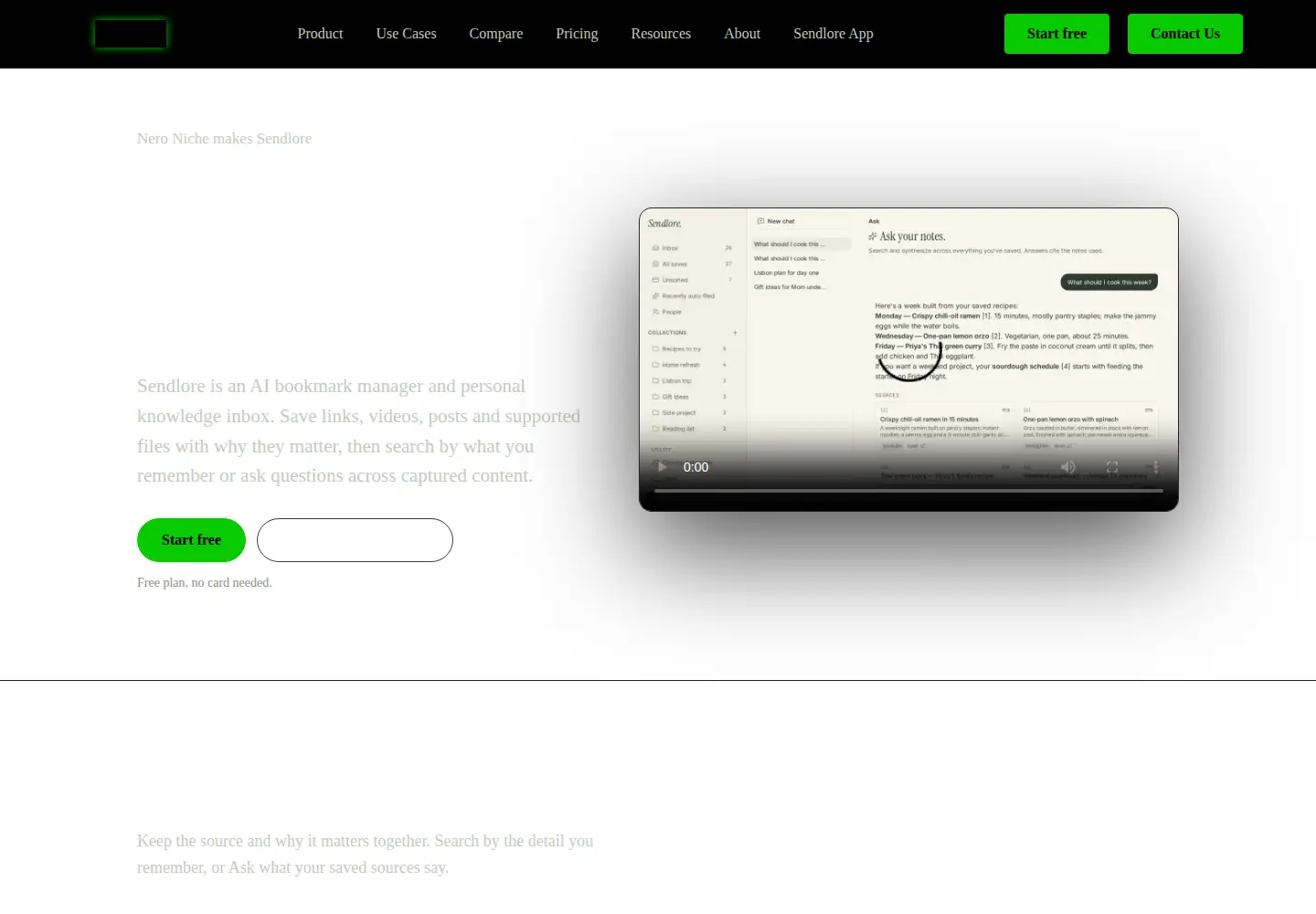Captured homepage of neroniche.com in the current scan