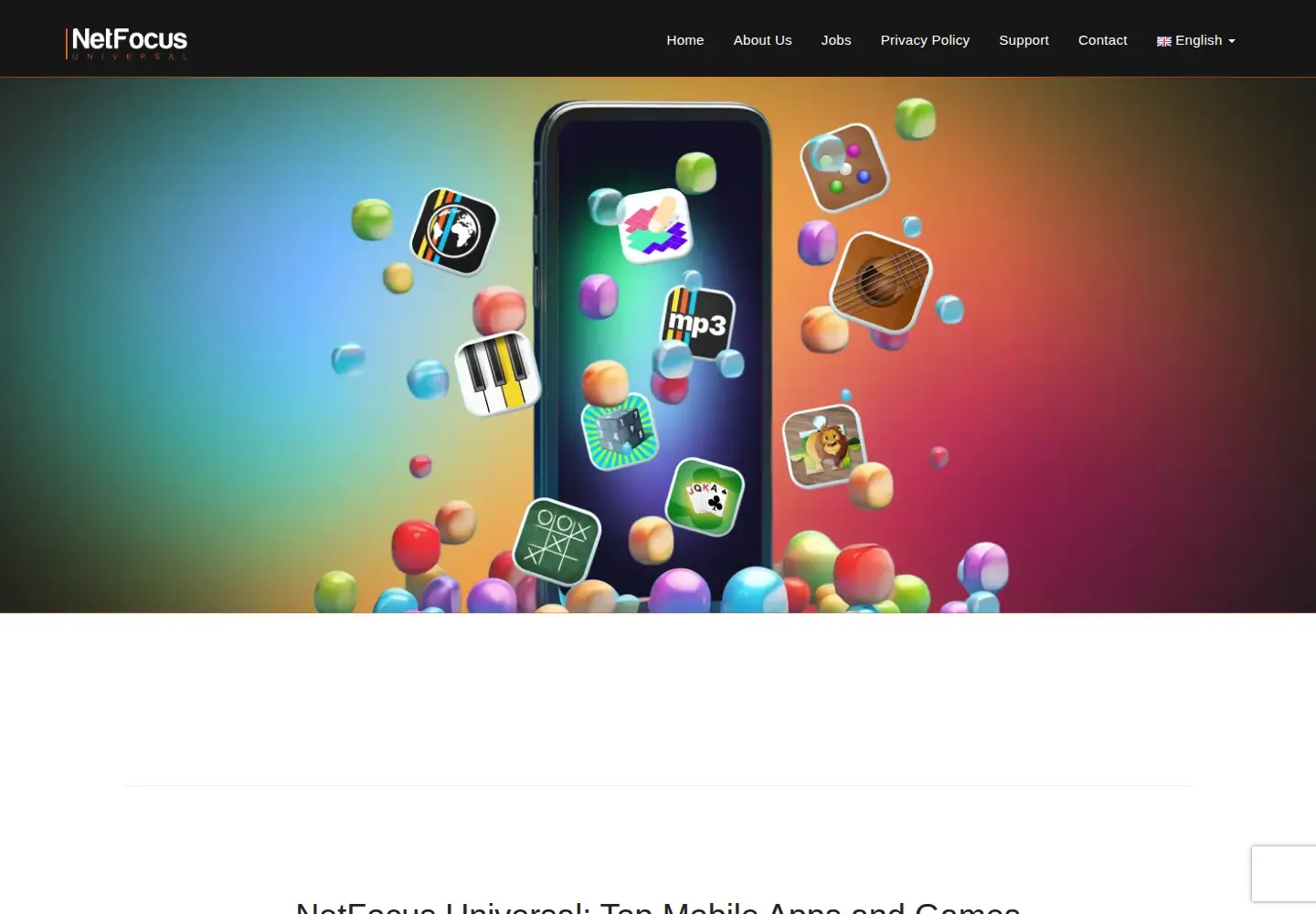 Captured homepage of netfocusuniversal.com in the current scan