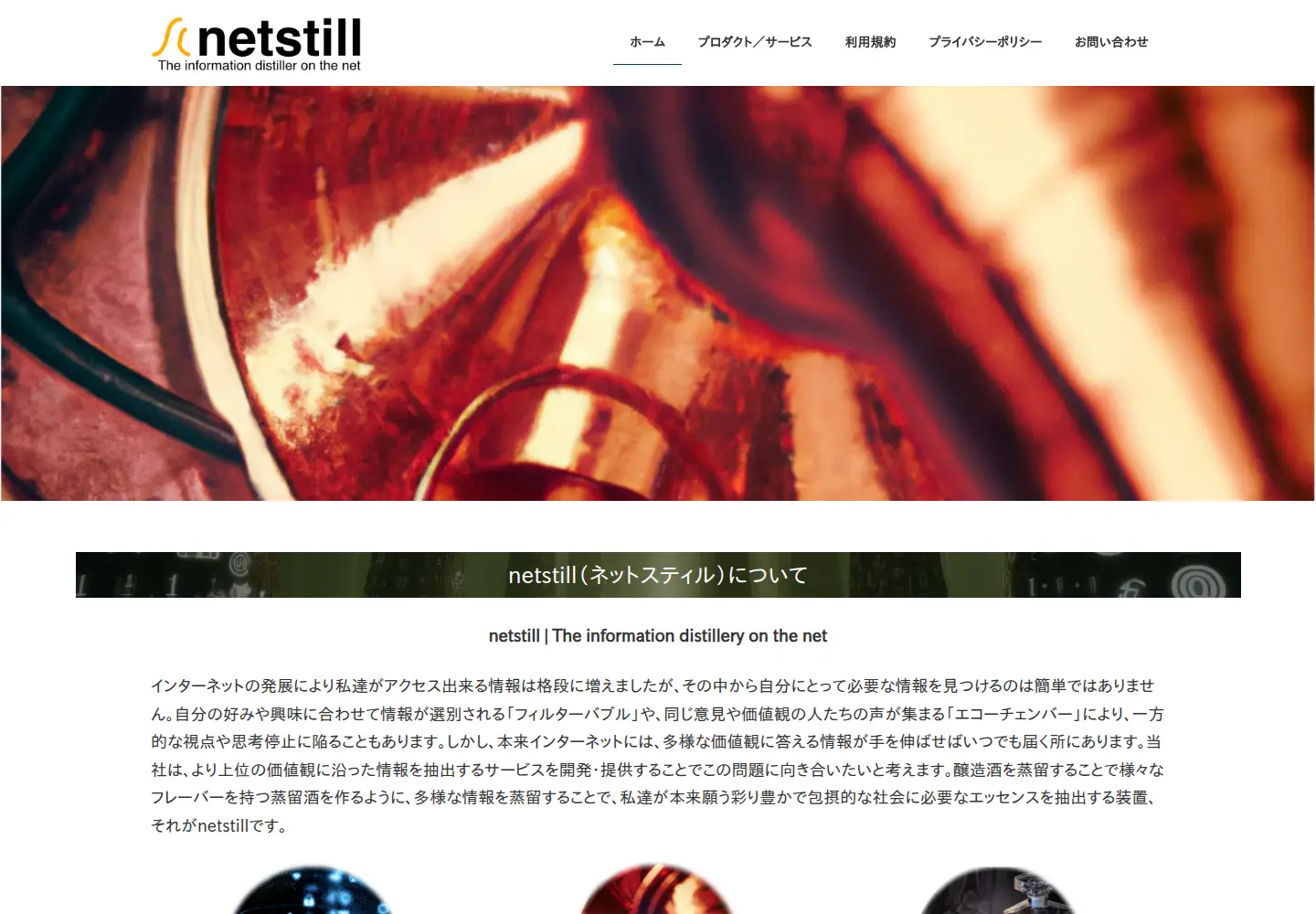 Captured homepage of netstill.com in the current scan