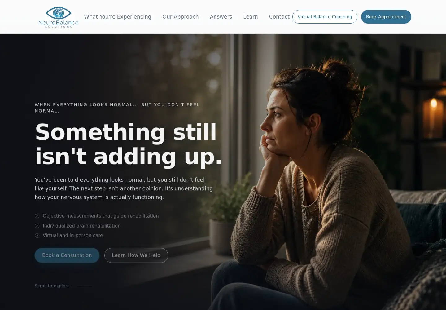 Screenshot of neurobalancesolutions.com
