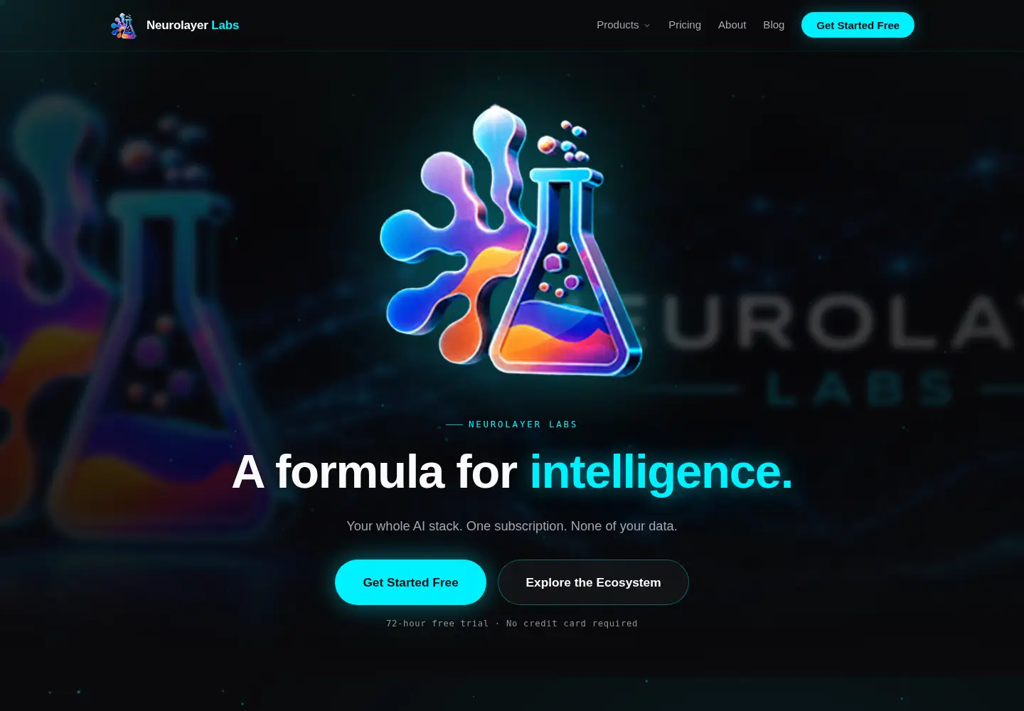 Captured homepage of neurolayerlabs.com in the current scan