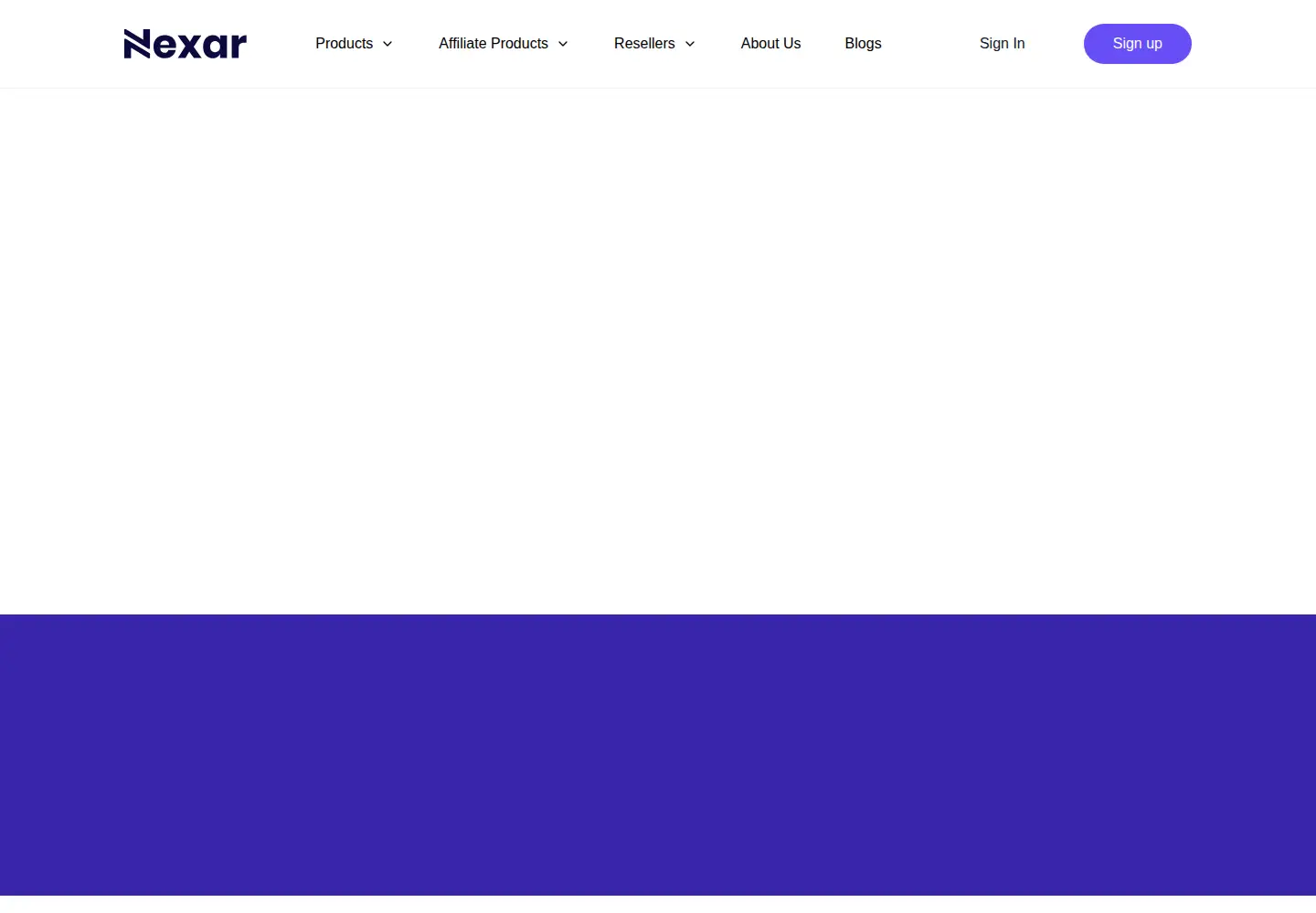 Screenshot of nexarhq.com