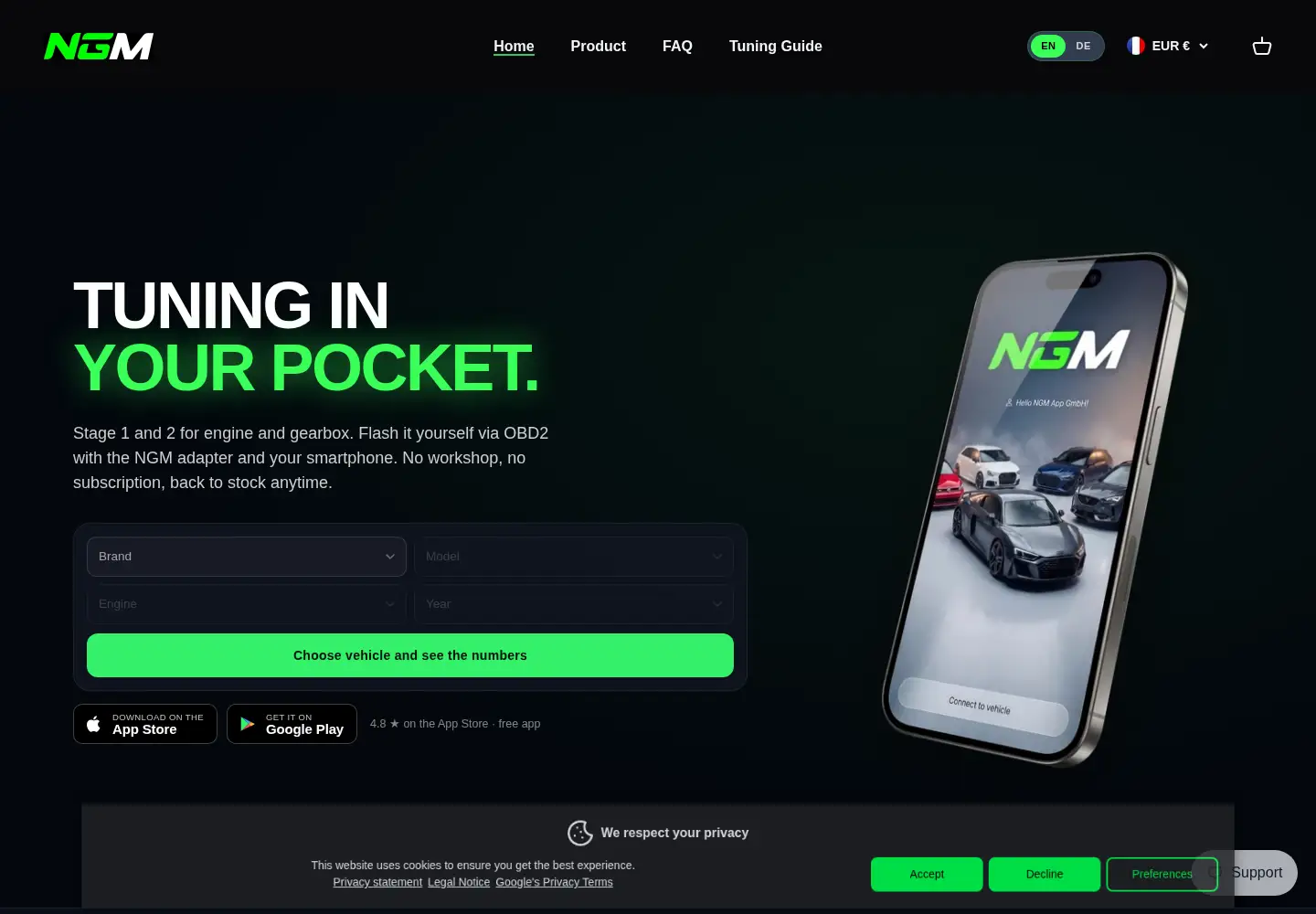 Screenshot of ngmapp.com