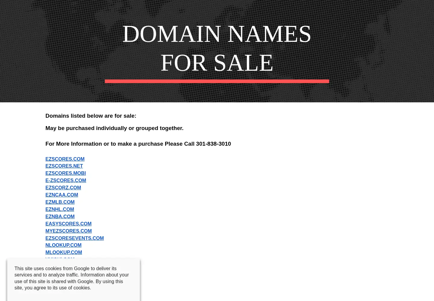 Captured homepage of nlookup.com in the current scan