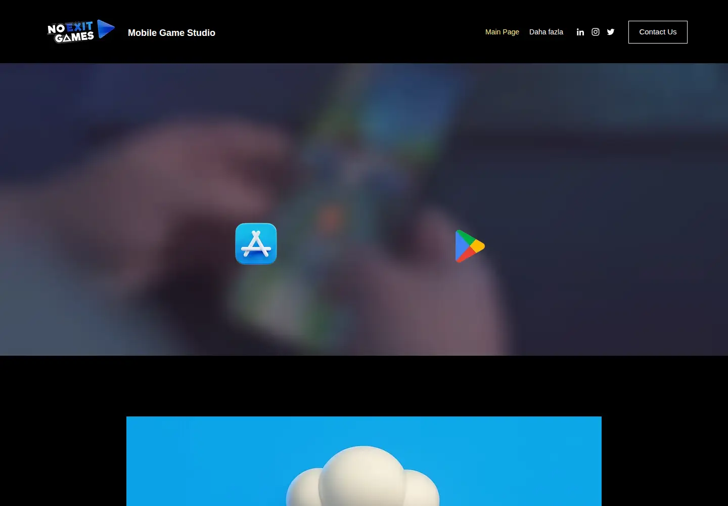 Captured homepage of noexitgames.com in the current scan