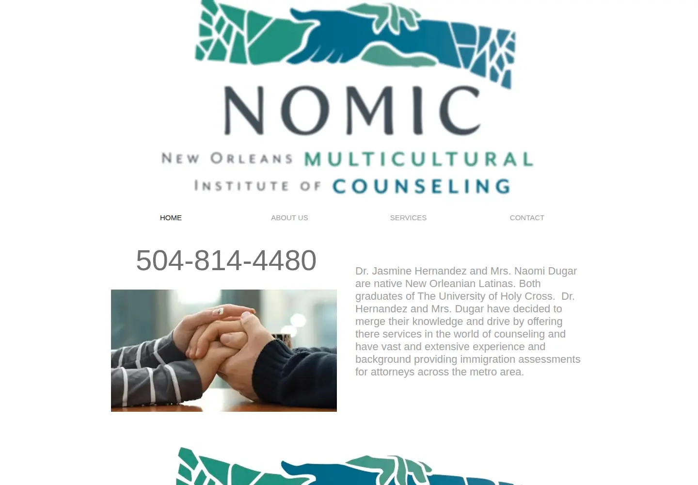 Captured homepage of nomicllc.com in the current scan
