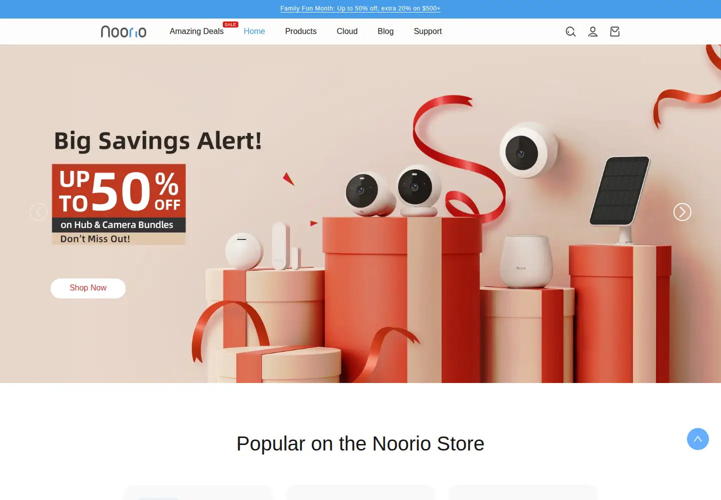 Screenshot of nooriolife.com