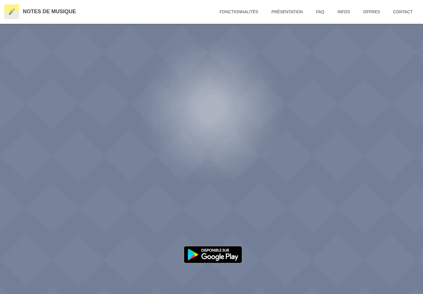 Captured homepage of notes-de-musique.com in the current scan