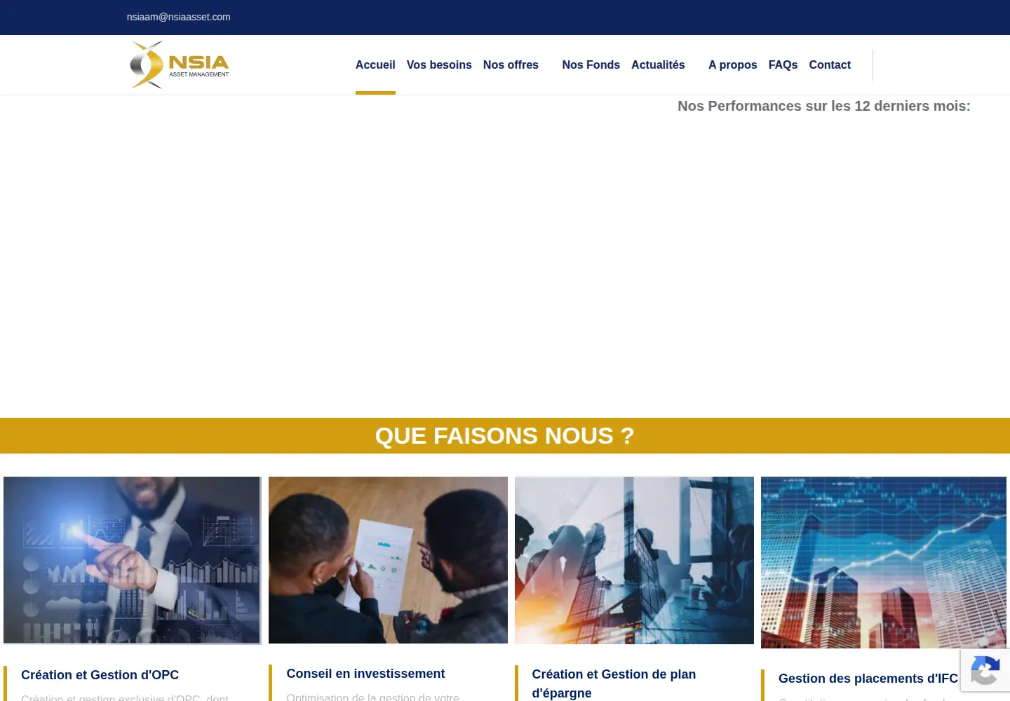 Captured homepage of nsia-asset.com in the current scan