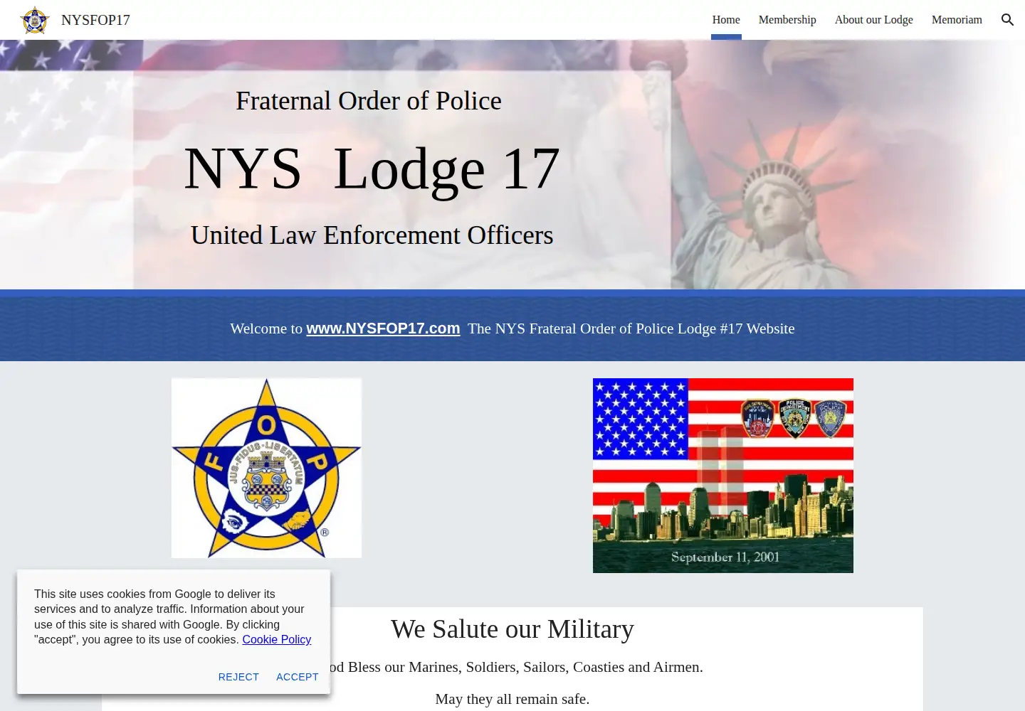 Screenshot of nysfop17.com