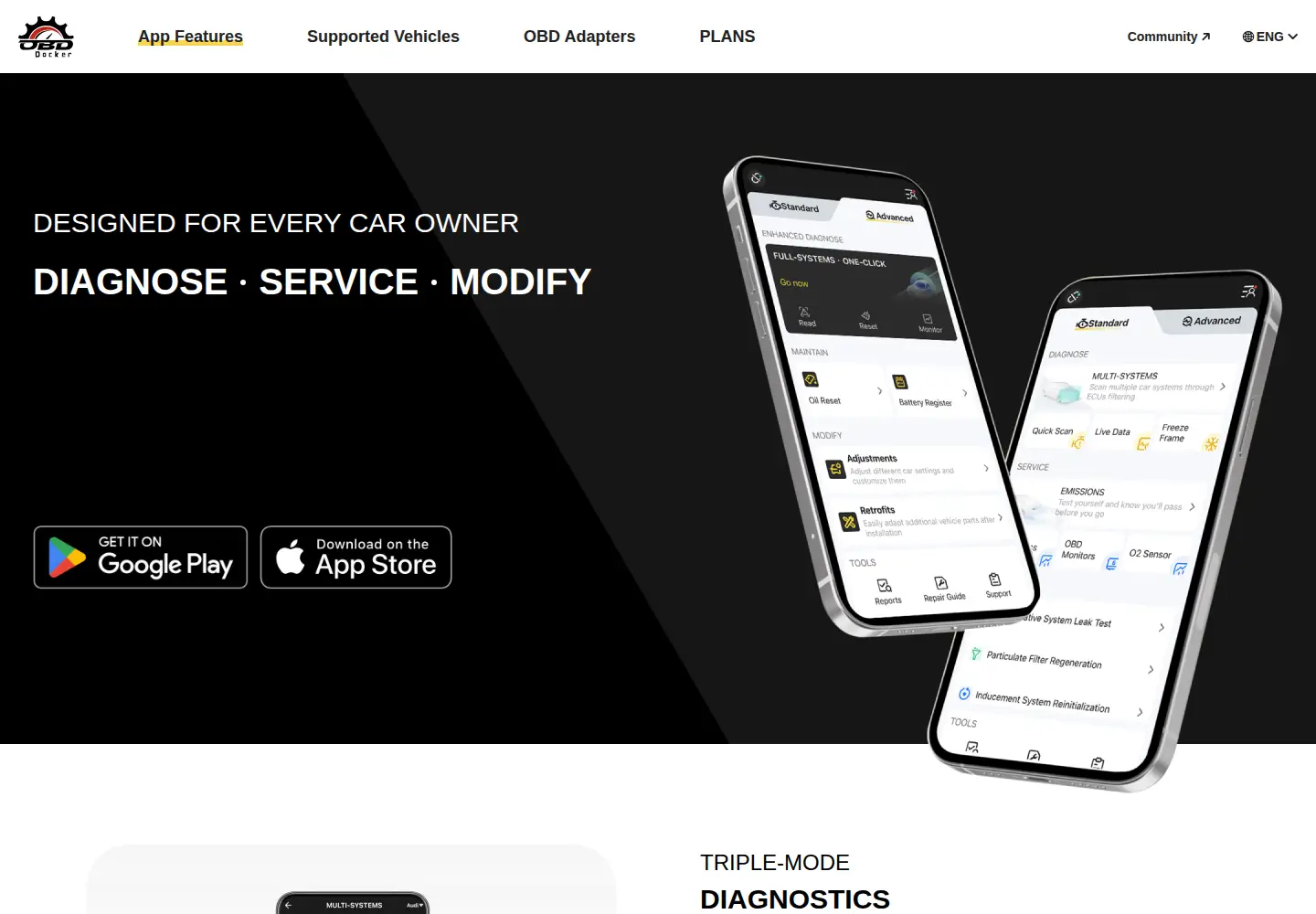 Captured homepage of obdocker.com in the current scan