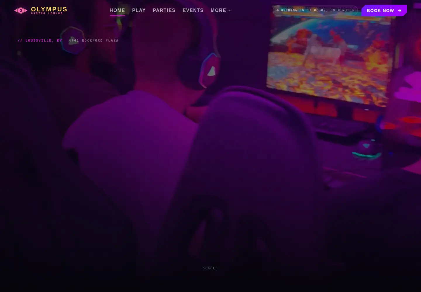 Screenshot of olympusgaminglounge.com