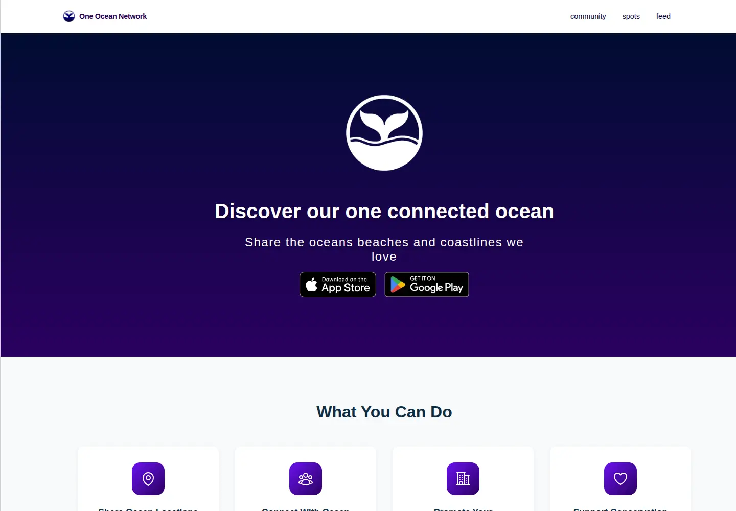 Captured homepage of one-ocean-network.com in the current scan