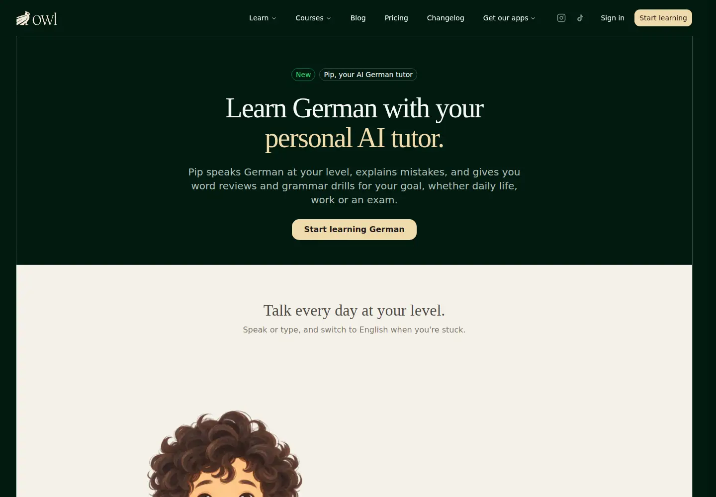 Screenshot of onewholearns.com