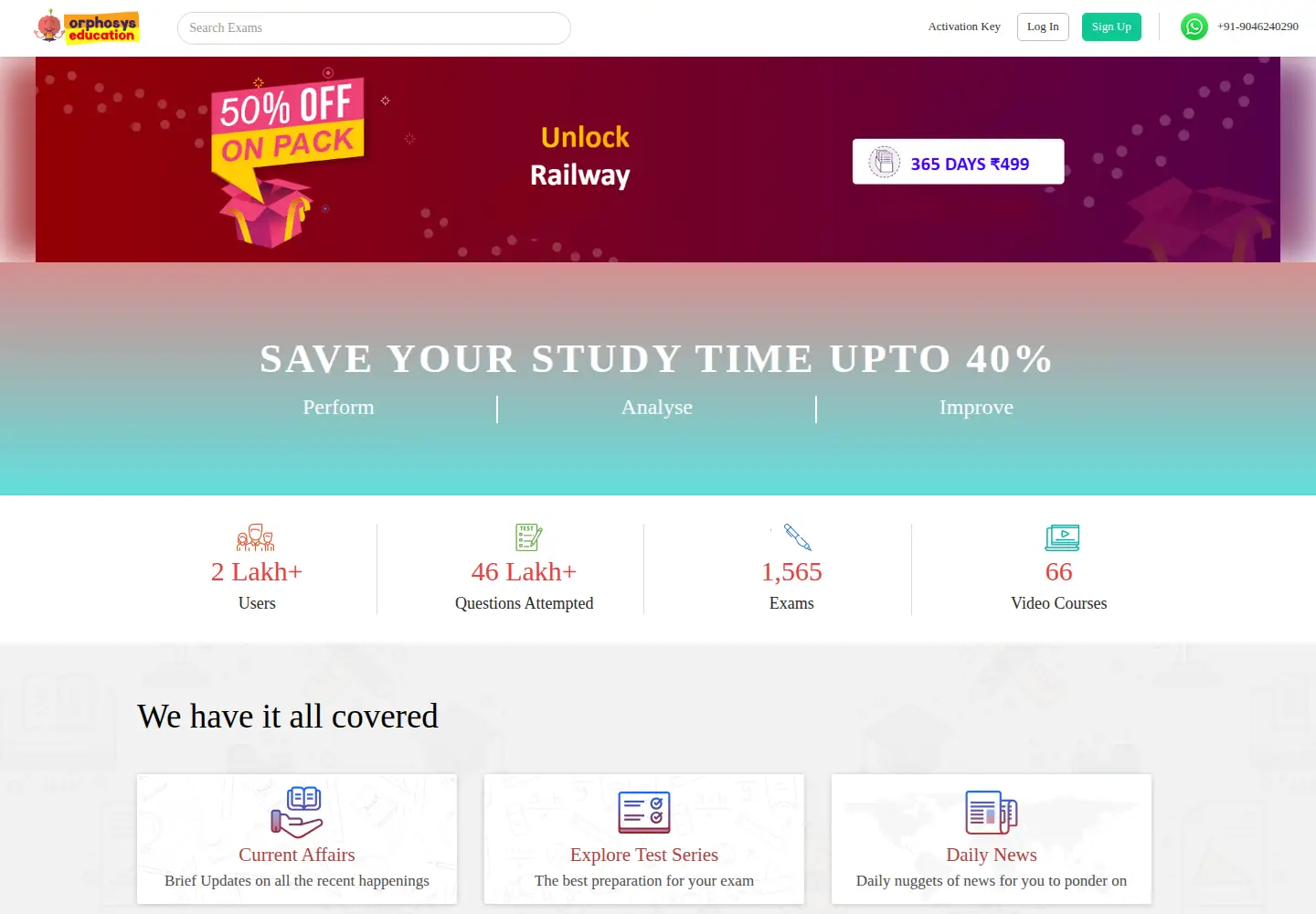 Screenshot of orphosyseducation.com
