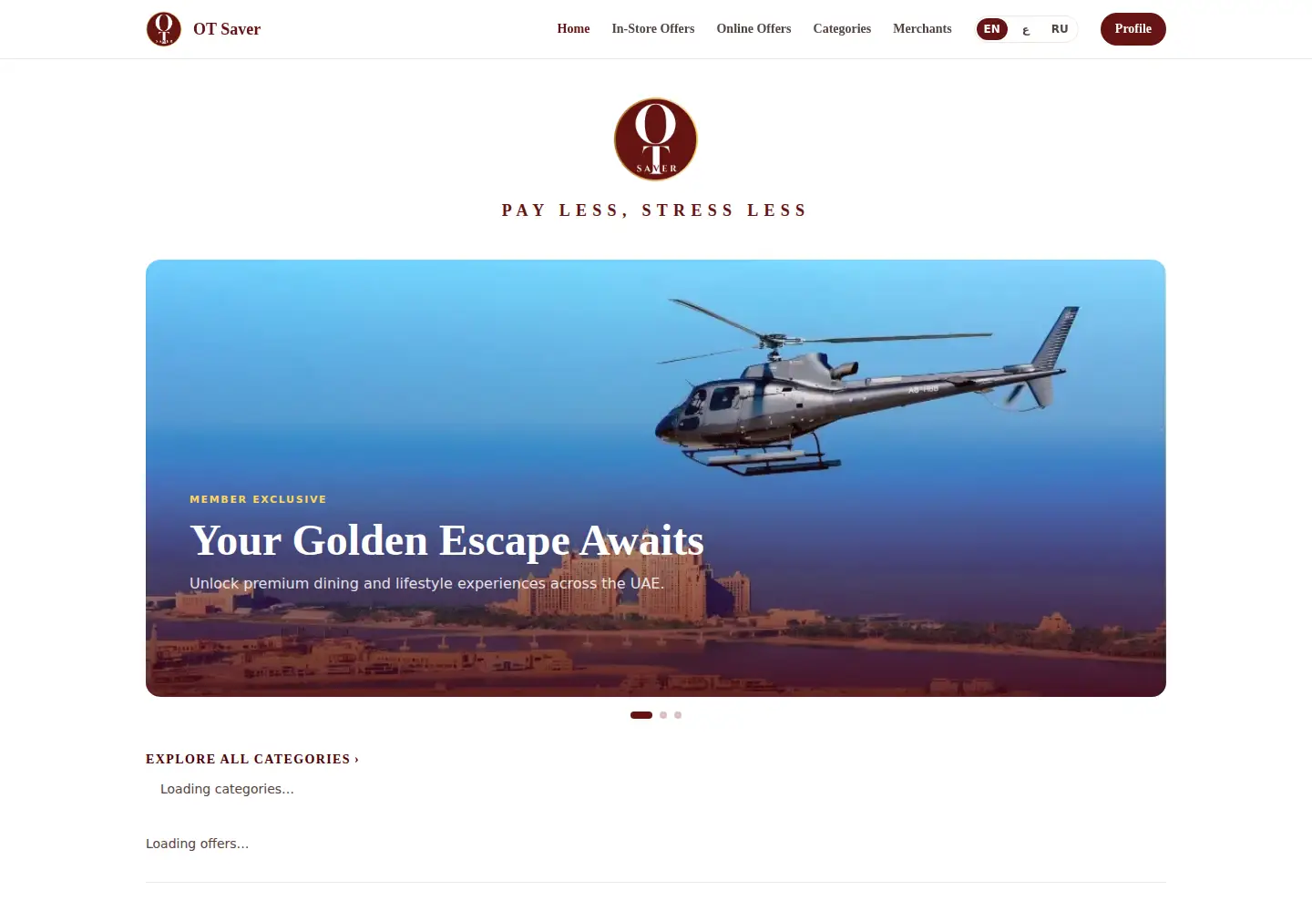 Screenshot of otsaver.com