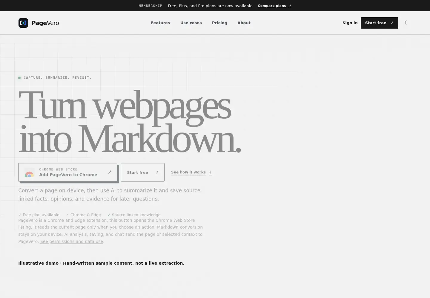 Captured homepage of pagevero.com in the current scan