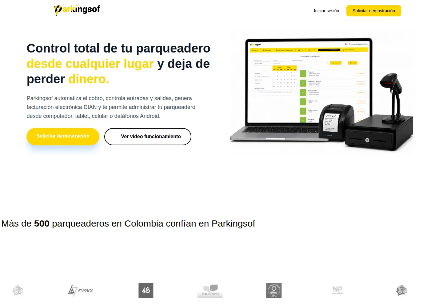 Screenshot of parkingsof.com
