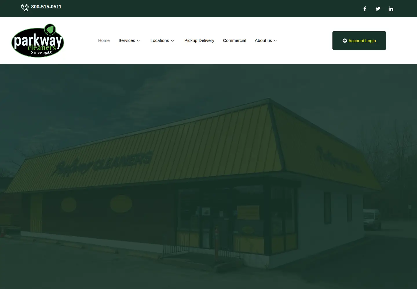Screenshot of parkwaycleaner.com