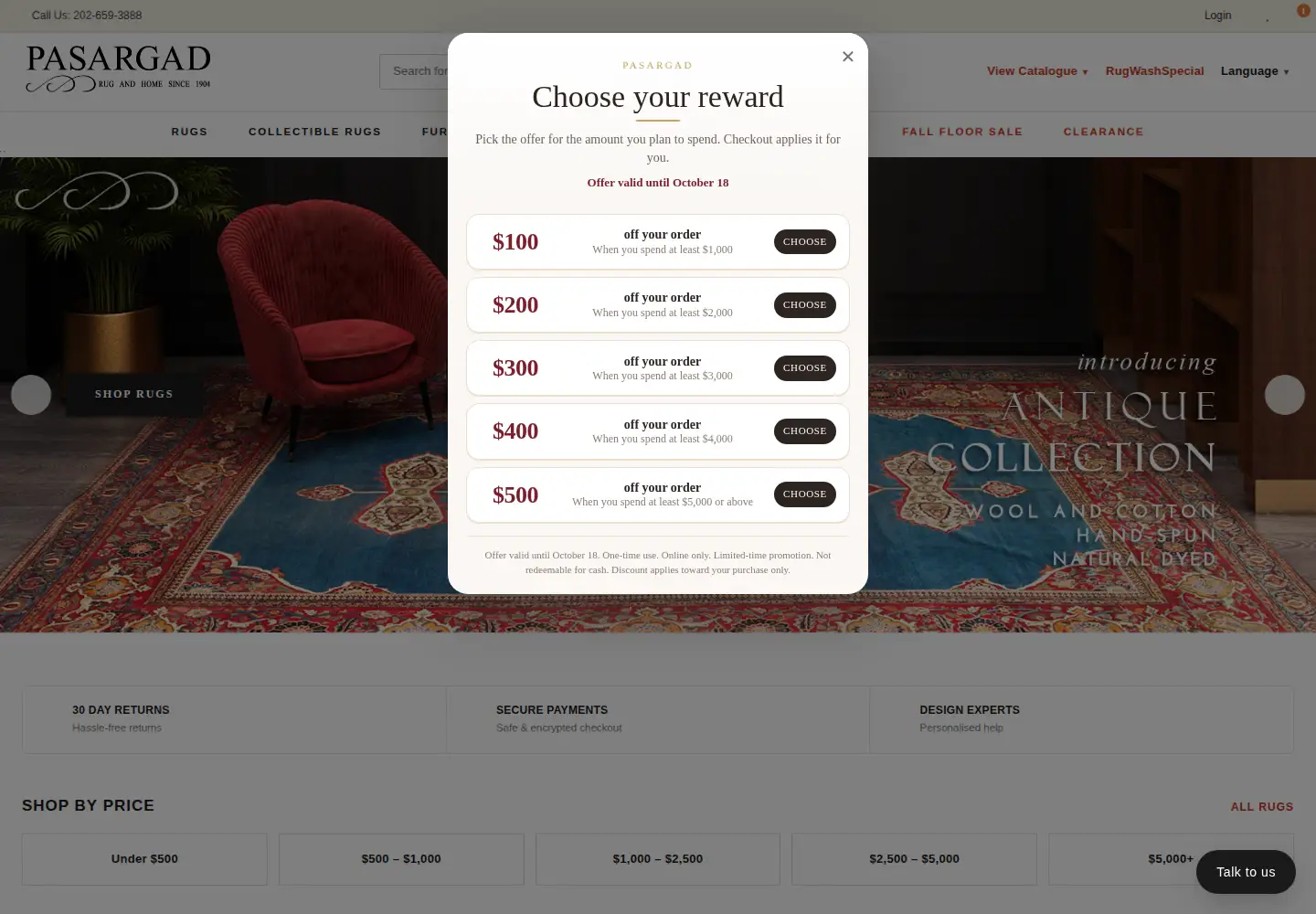 Screenshot of pasargad.com