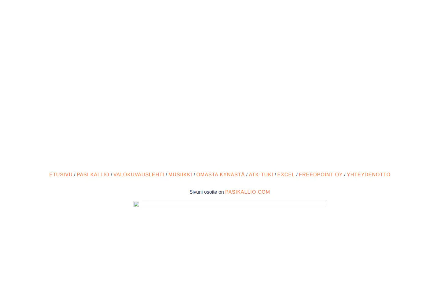 Screenshot of pasikallio.com