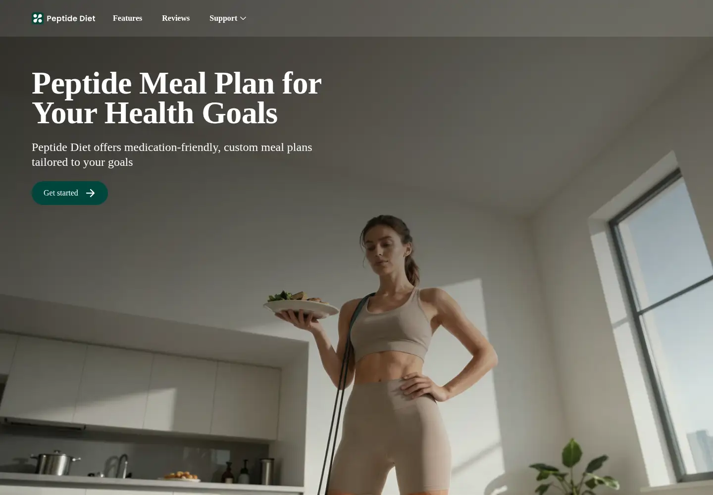 Screenshot of peptide-diet.com