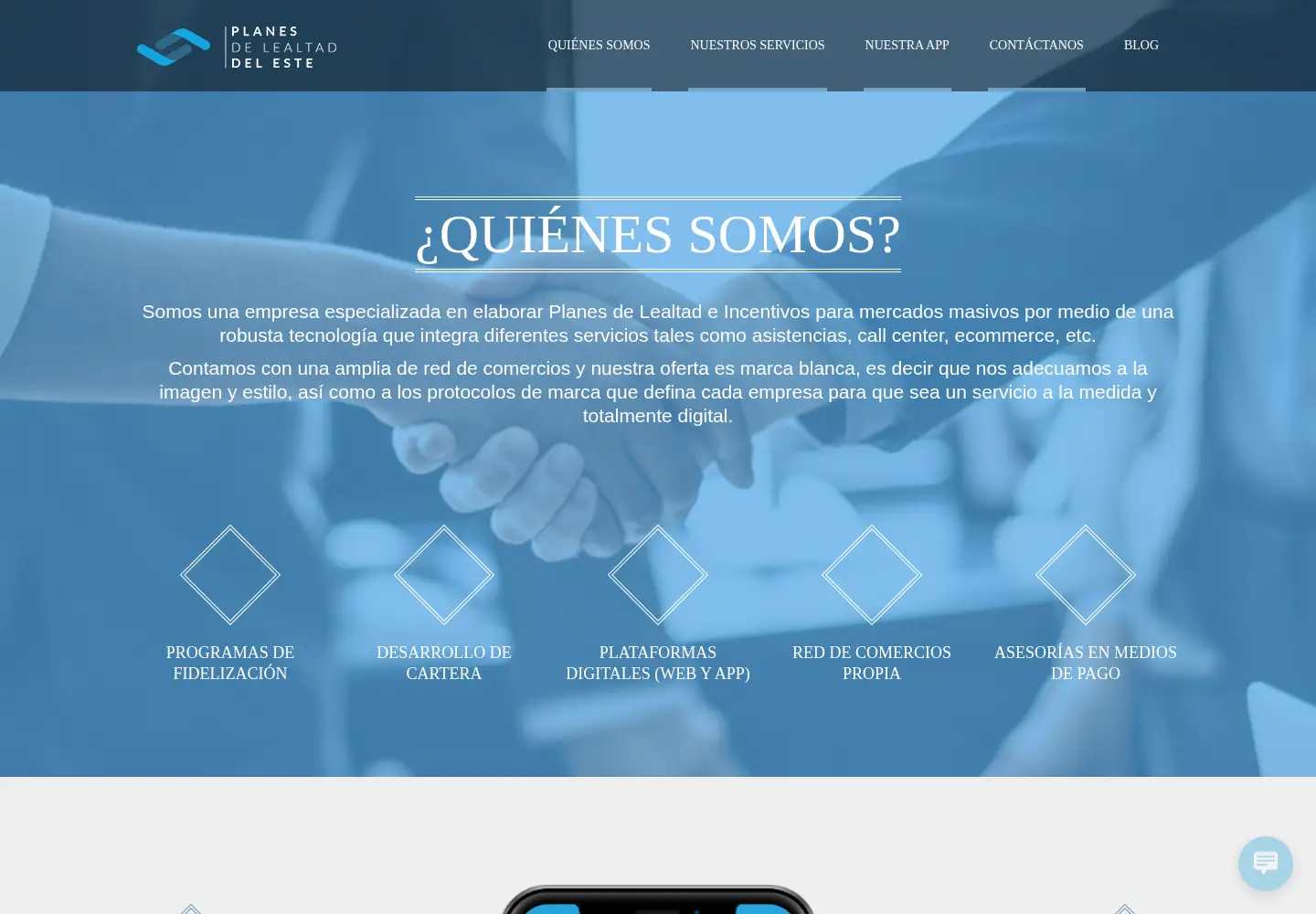 Screenshot of planesdelealtad.com
