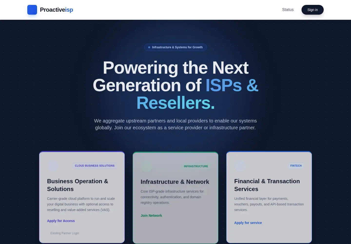 Screenshot of proactiveisp.com
