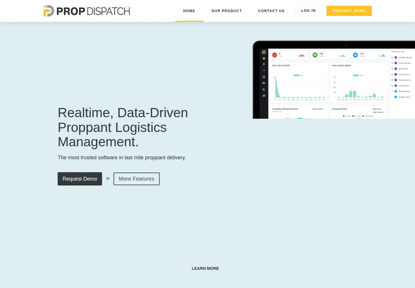Screenshot of propdispatch.com