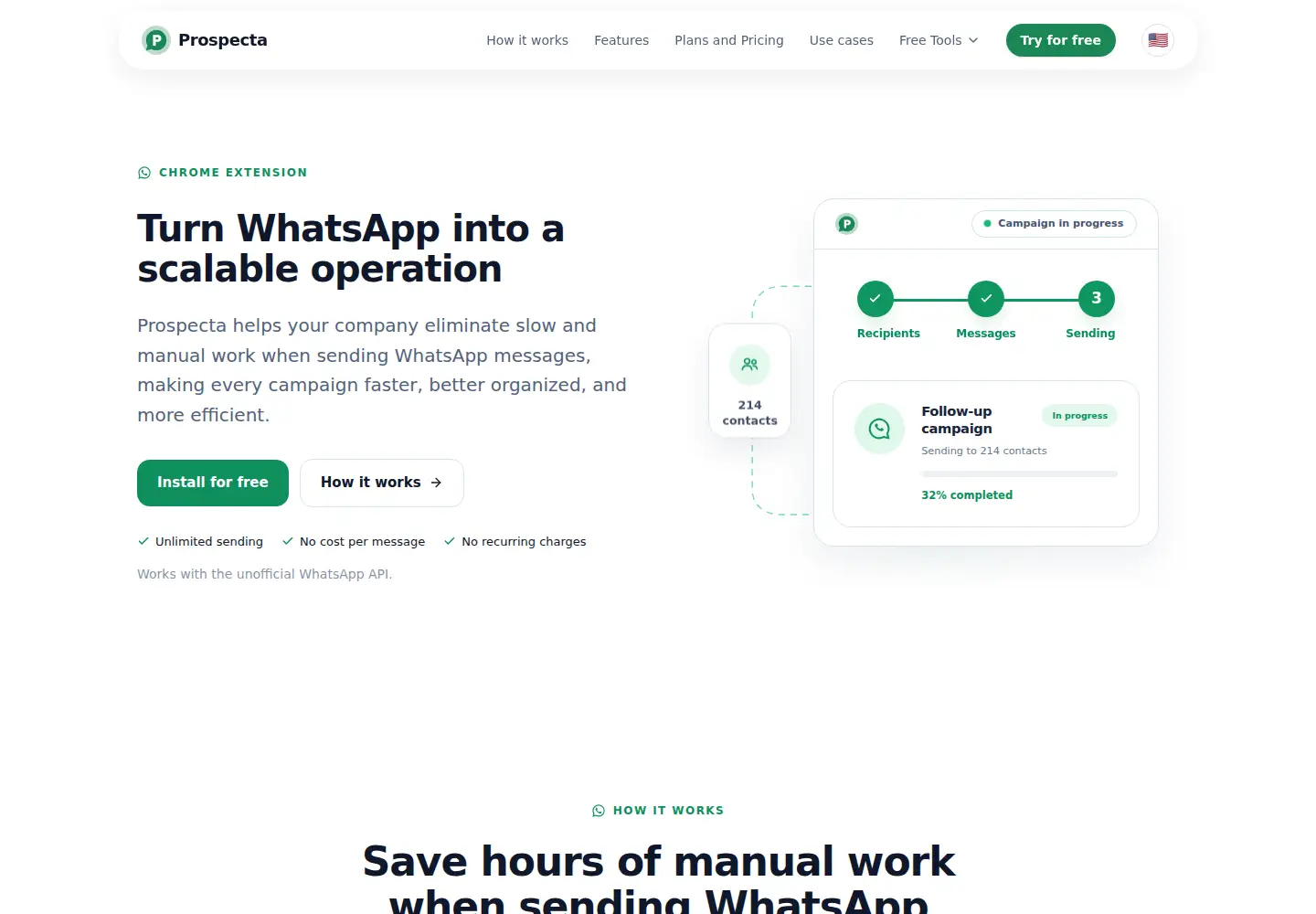 Screenshot of prospectawhats.com