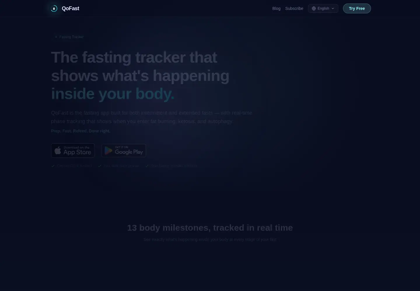 Captured homepage of qofast.com in the current scan