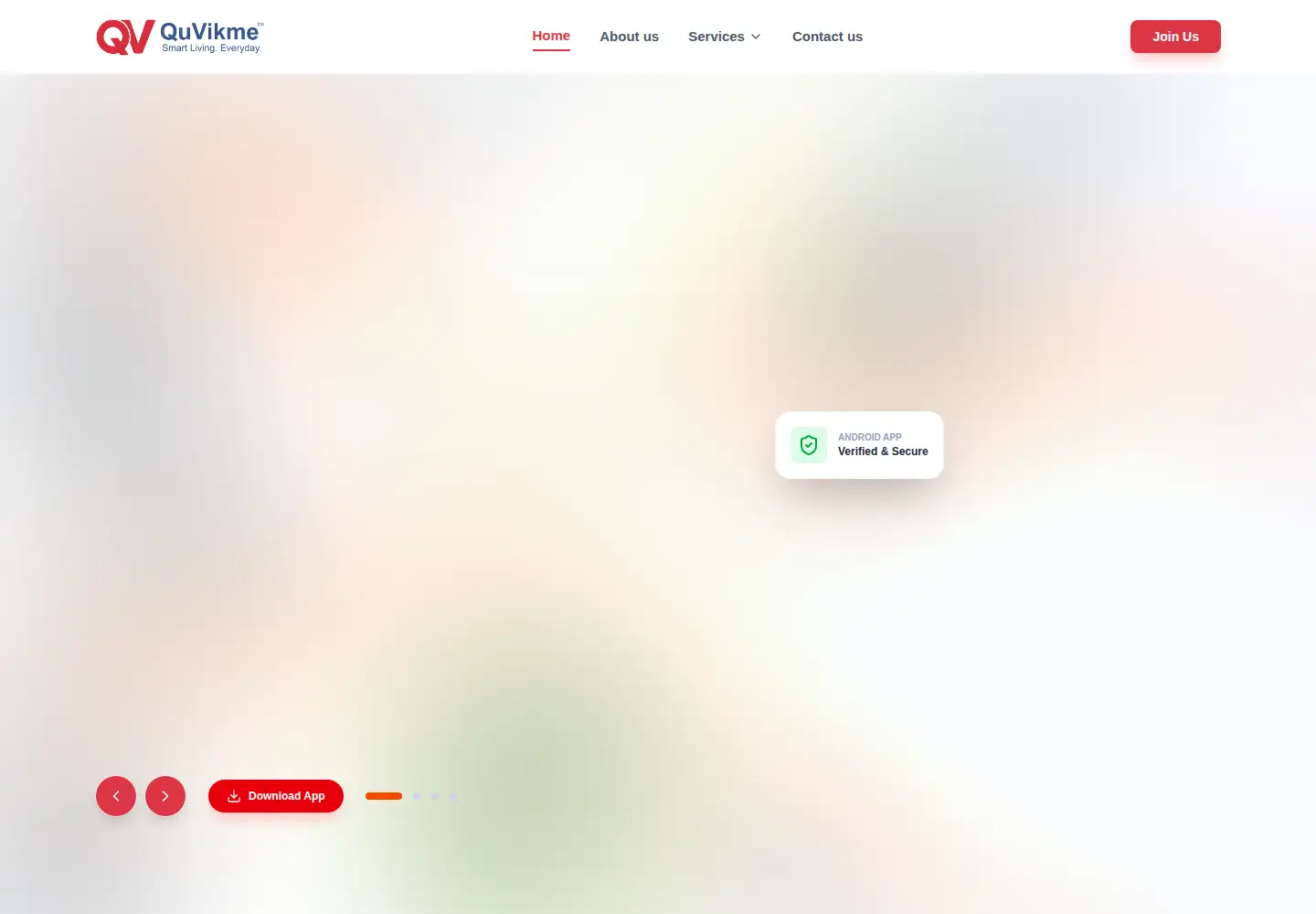 Captured homepage of quvikme.com in the current scan
