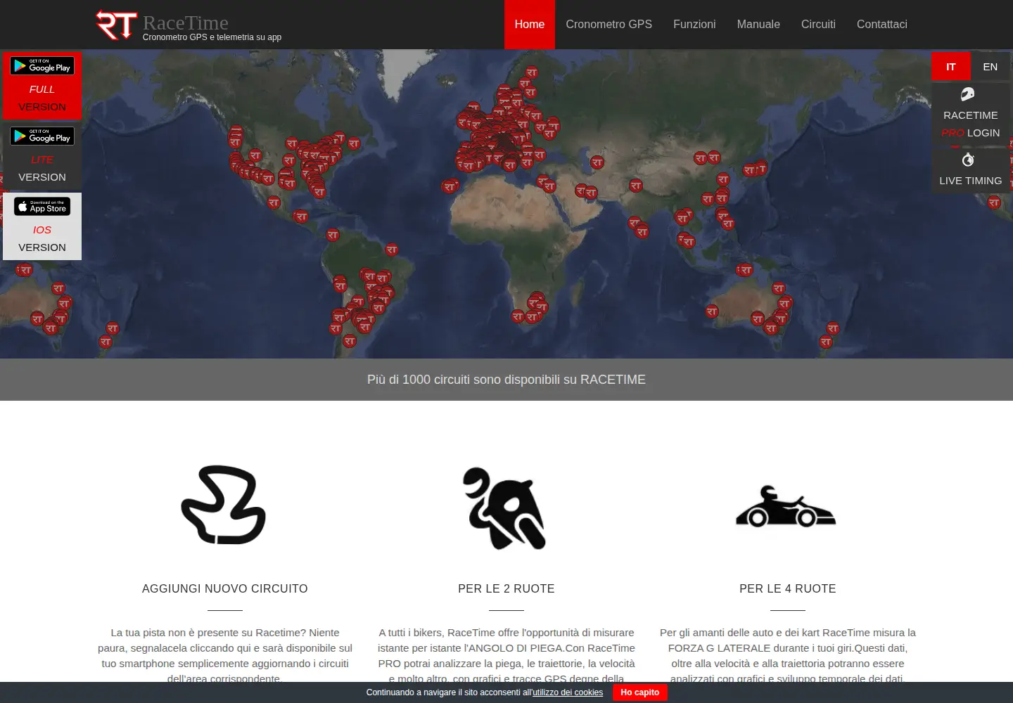 Screenshot of racetimeapp.com