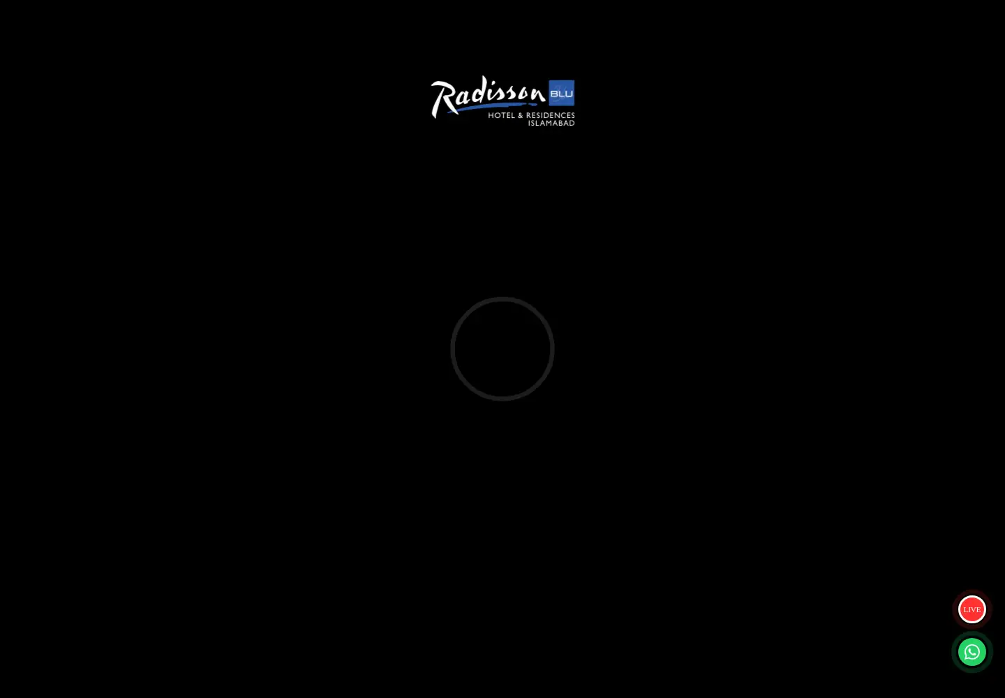 Captured homepage of radissonbluislamabad.com in the current scan