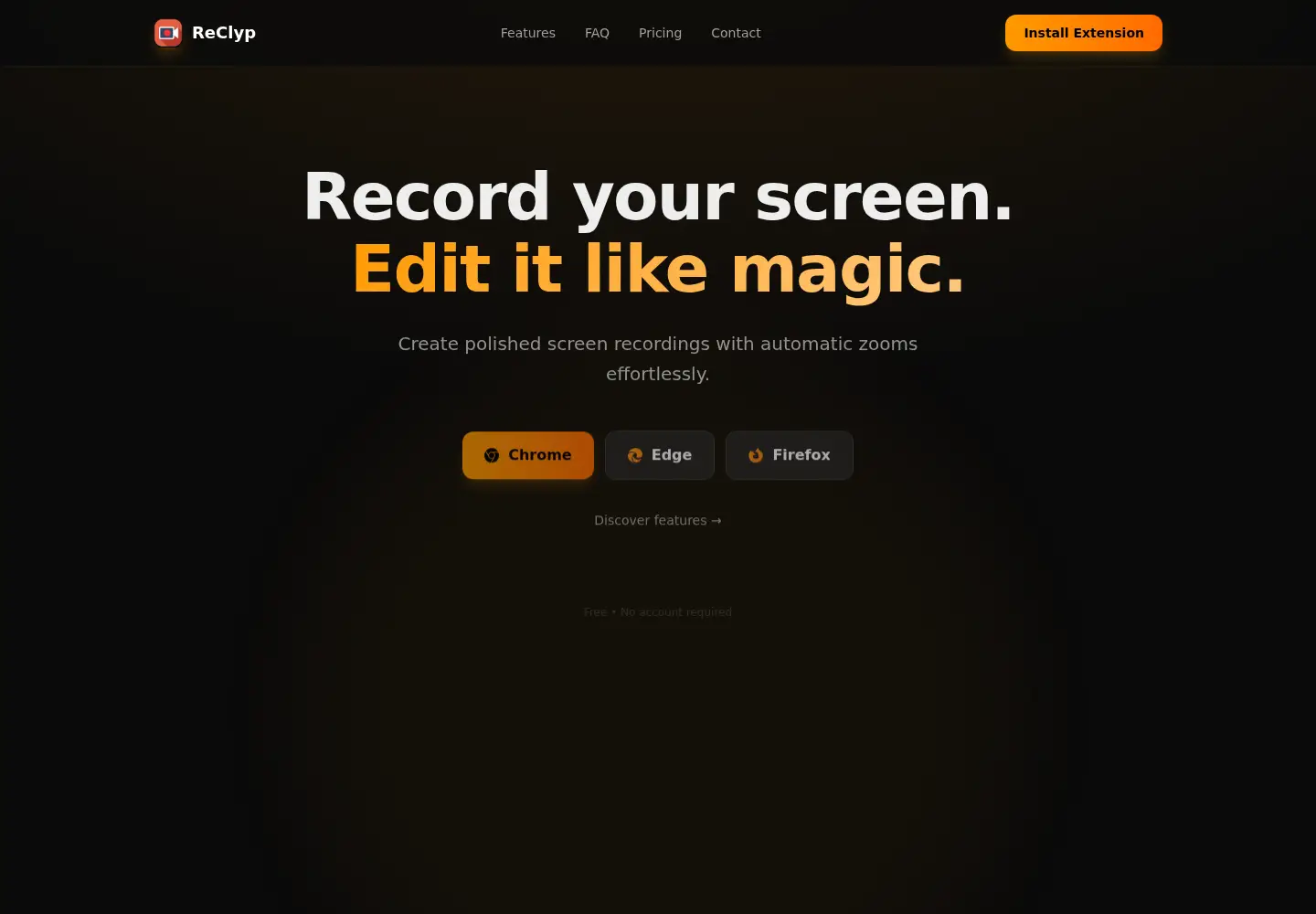 Captured homepage of reclyp.com in the current scan