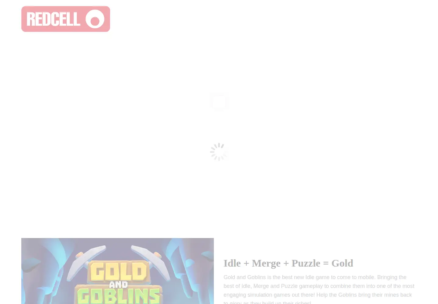 Captured homepage of redcellgames.com in the current scan