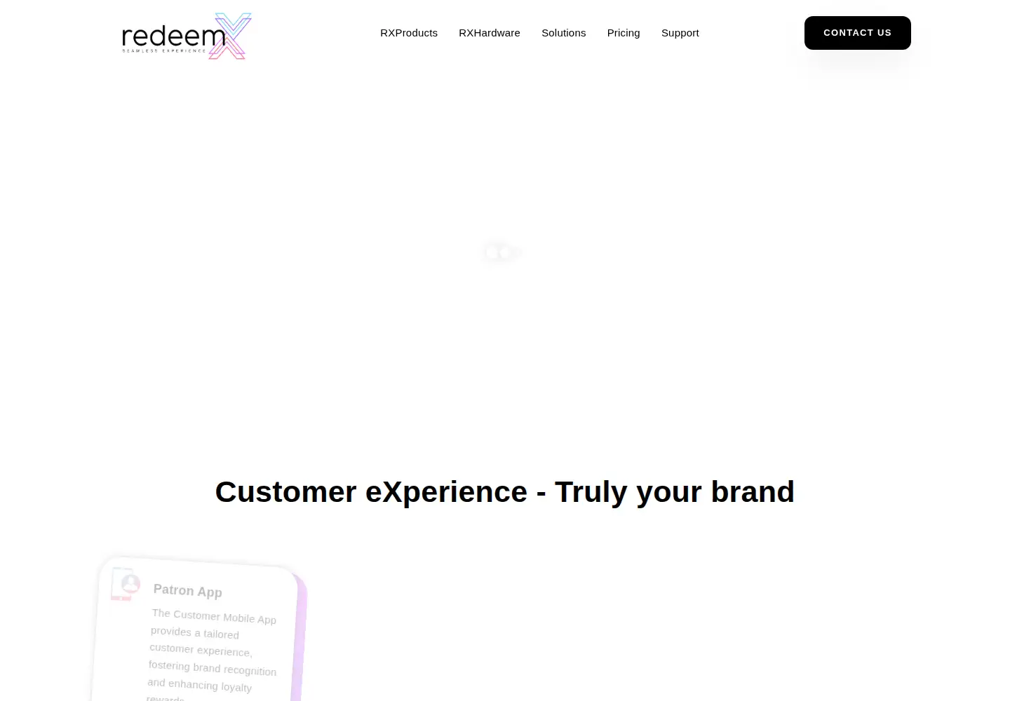 Screenshot of redeemx.com