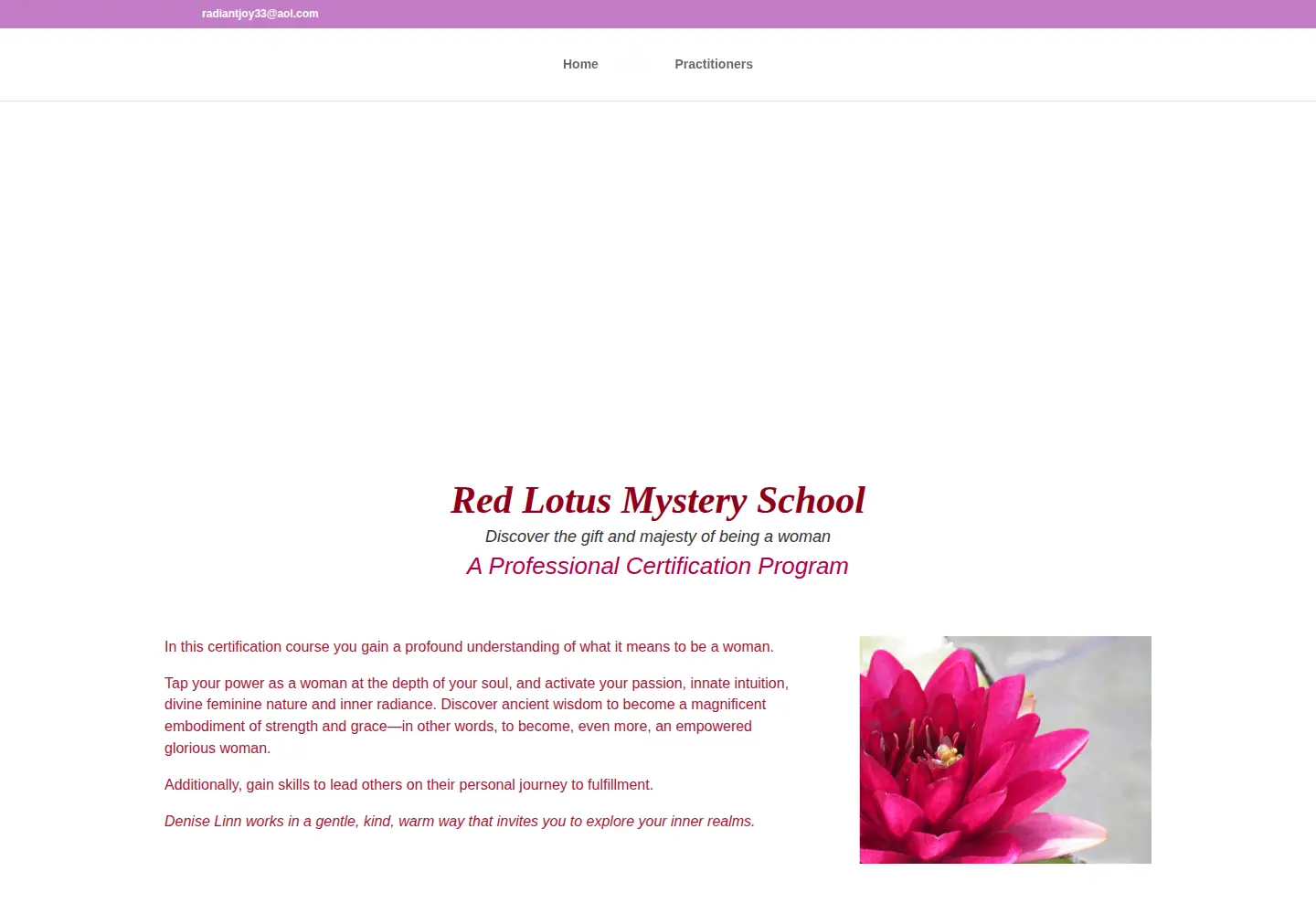 Screenshot of redlotusmysteryschool.com